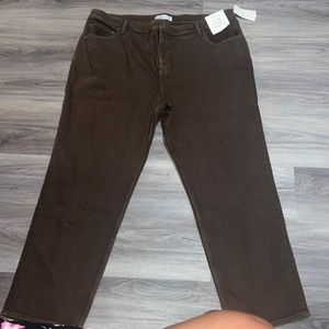 Brown Ultra high rise jeans